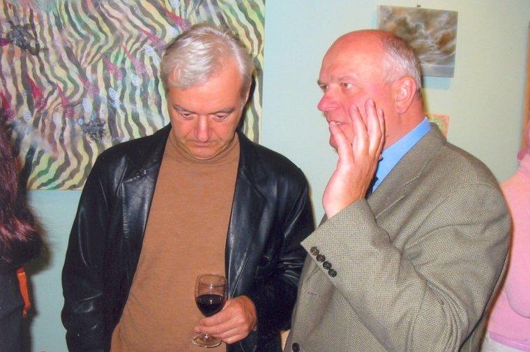 Ivo Math� v dru�n�m rozhovoru s um�lcem