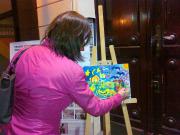 Painting of a picture for the children of Kargyak